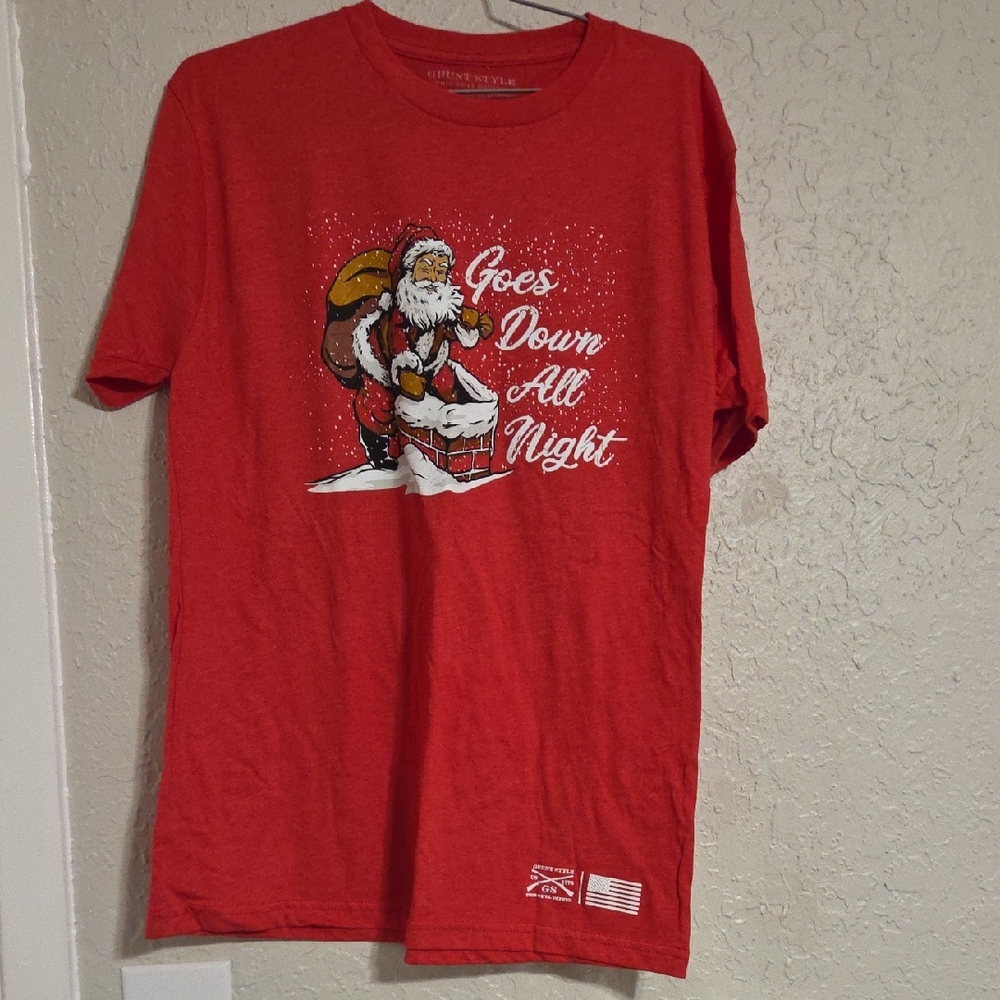 Grunt Style Red Santa Graphic Men's Tee